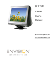 Envision EFT720 User`s manual