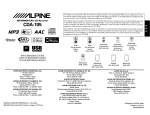 Alpine CDA 105 Owner`s manual