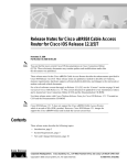 Cisco uBR924 Specifications