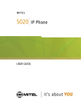 Mitel 5020 IP User guide