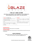 Blaze BLZ-4RB-LP Use & care guide