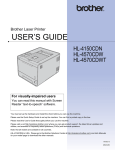 Brother HL-4570CDWT User`s guide
