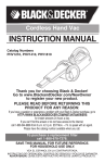 Black & Decker PHV1410 Instruction manual