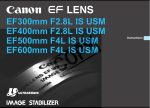 Canon EF 300mm 1:2.8L IS (ULTRASONIC) Specifications