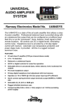 Ramsey Electronics SHA2 Instruction manual