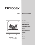 ViewSonic EF70 User`s guide