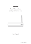 Asus 54Mbps Pocket Wireless Access Point WL-330g User`s manual