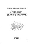 Epson 4003353 Service manual