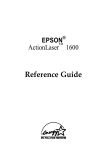 Epson Action Laser Action Laser Specifications