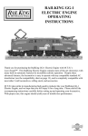 MTHTrains GG-1 Operating instructions