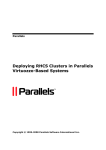 Deploying RHCS Clusters in Parallels Virtuozzo