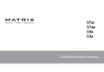 Matrix Stepper Owner`s manual