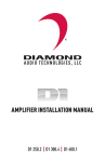Diamond Audio Technology D1 250.2 Installation manual