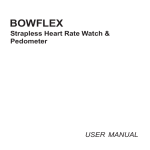 Salutron BOWFLEX User manual