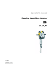 Wacker Neuson BH 23 Operator`s manual