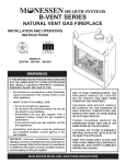 Monessen Hearth B-VENT SBV500 Operating instructions