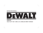 DeWalt DC800-XE Instruction manual