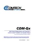 Comtech EF Data CDM-Qx Product specifications