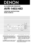 Denon 483 Operating instructions