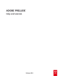 ADOBE® PRELUDE