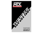 MTX Thunder 564 Owner`s manual