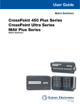 Extron electronics CrossPoint 88 User guide