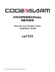 Code Alarm Vehicle Security System Installation guide