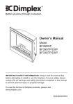 Dimplex WRCPF-KIT Owner`s manual
