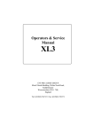 Midas XL3 Service manual