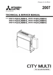 Mitsubishi Electric PFFY-P-VLRM-E Service manual