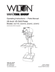 Wilton 2234AC Operating instructions