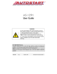 Autostart AS-1291 User guide