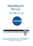 YAKUMO RECEIVER XS DVB-T Operating instructions
