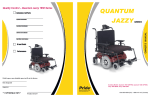 Pride Mobility Quantum 1650 Owner`s manual