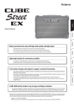 Roland CUBE STREET Owner`s manual