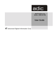 ADIC SNC 5100 User guide