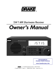 DRAKE SW 1 Owner`s manual