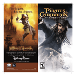 Disney Pirates of the Caribbean: At World's End for PSP Instruction manual