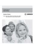 BoschHome HBN34 Installation manual