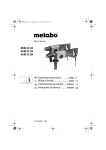 Metabo KHE-D 28 Operating instructions