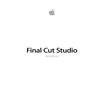 Apple Final Cut Studio Product specifications