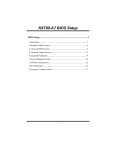 K8T80-A7 BIOS Setup