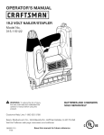 Craftsman 315.115122 Operator`s manual