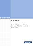 Advantech POC-195 User manual