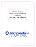 Commodore 1702 Service manual