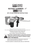 Chicago Electric 97743 Operating instructions