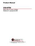 Contemporary Research 232-STA Product manual