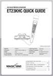 Magic Sing ET23KHC Specifications