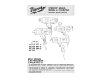 Milwaukee 9096-20 Operator`s manual