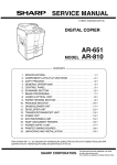 Sharp AR-810 Service manual
